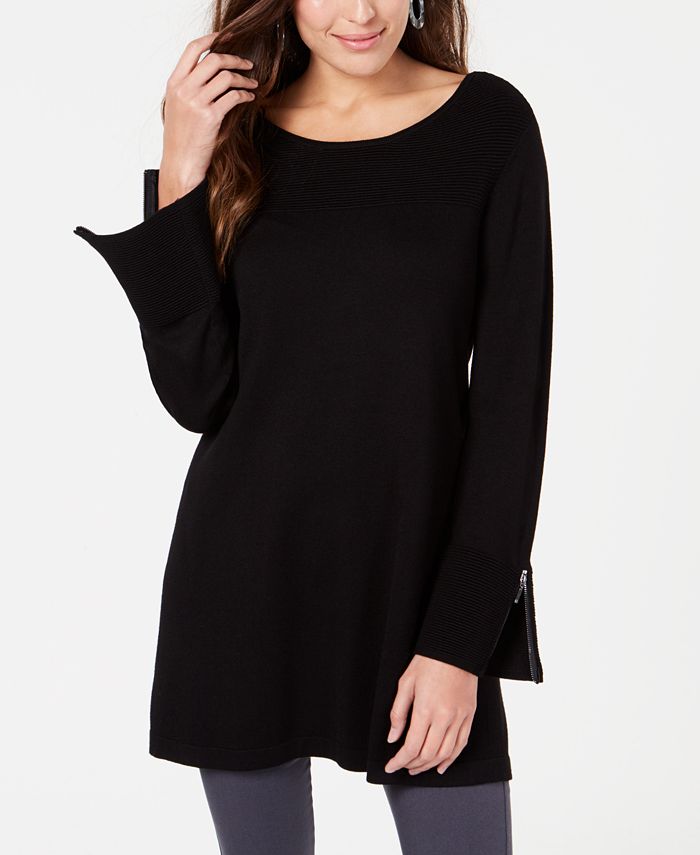 alfani ribbed tunic sweater
