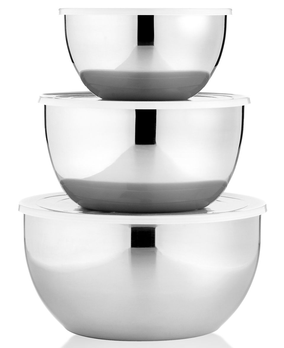 Martha Stewart Collection Non Skid Mixing Bowls with Measurements, Set