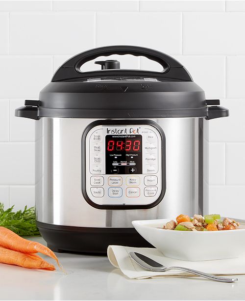 Instant Pot Duo60 7 In 1 Programmable Pressure Cooker 6 Qt Reviews Small Appliances Kitchen Macy S