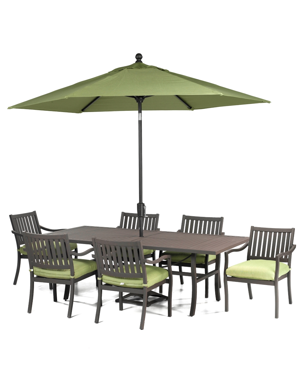 Madison Outdoor Patio Furniture, 7 Piece Set (84 x 42 Dining Table