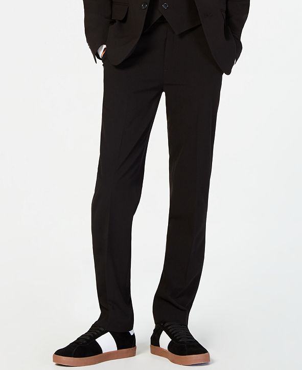 Calvin Klein Big Boys Slim Fit Stretch Suit Pants & Reviews - Leggings ...