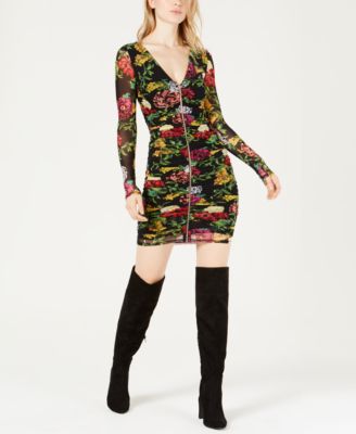 guess animal print dress