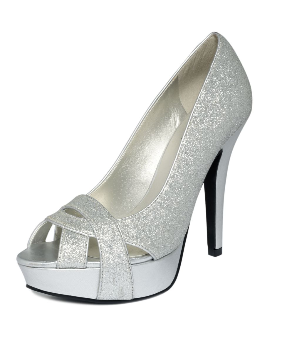 by GUESS Womens Shoes, Carlina Peep Toe Platform Pumps