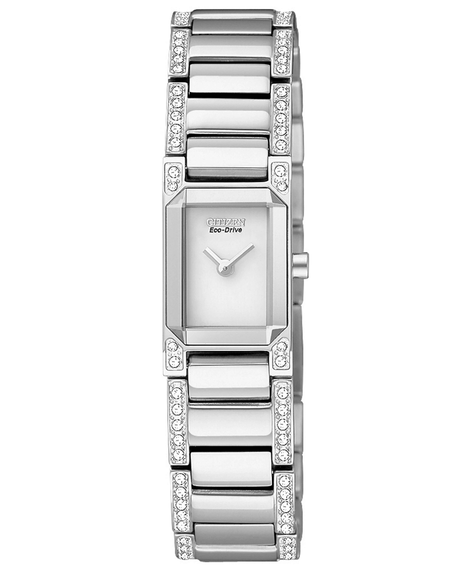 Citizen Watch, Womens Eco Drive Ciena Stainless Steel Bracelet 17mm