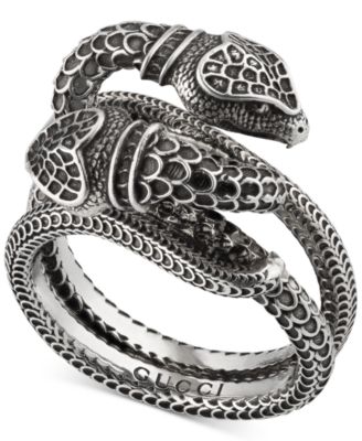 Snake Ring in Sterling Silver 