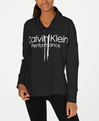 calvin klein performance cowl neck sweatshirt