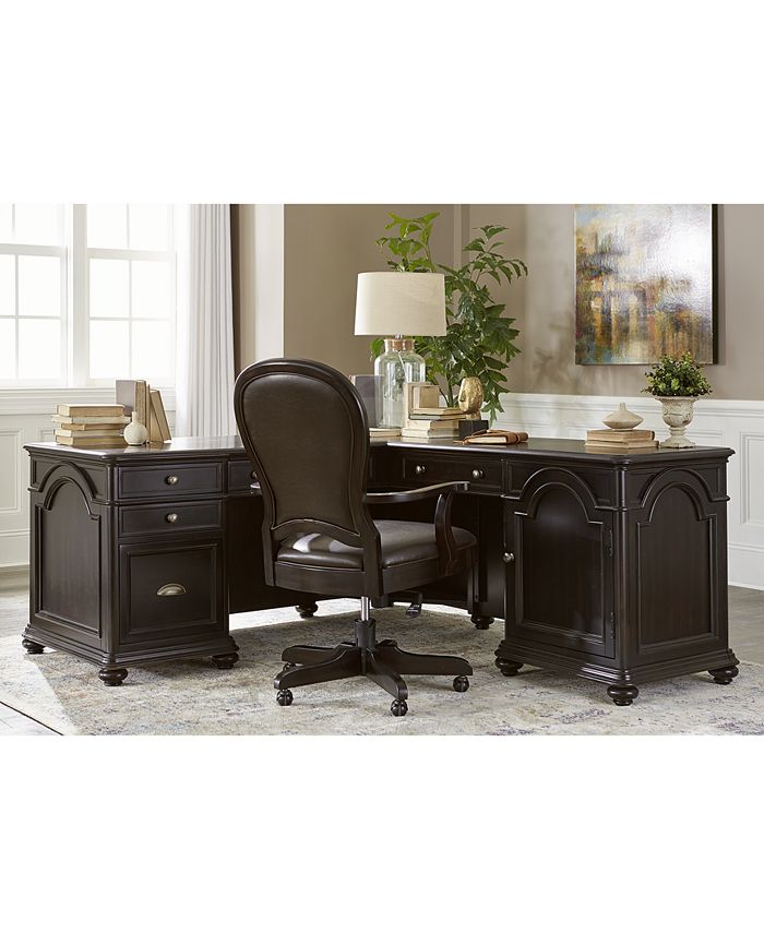 Furniture Clinton Hill Ebony Home Office Writing Desk & Reviews
