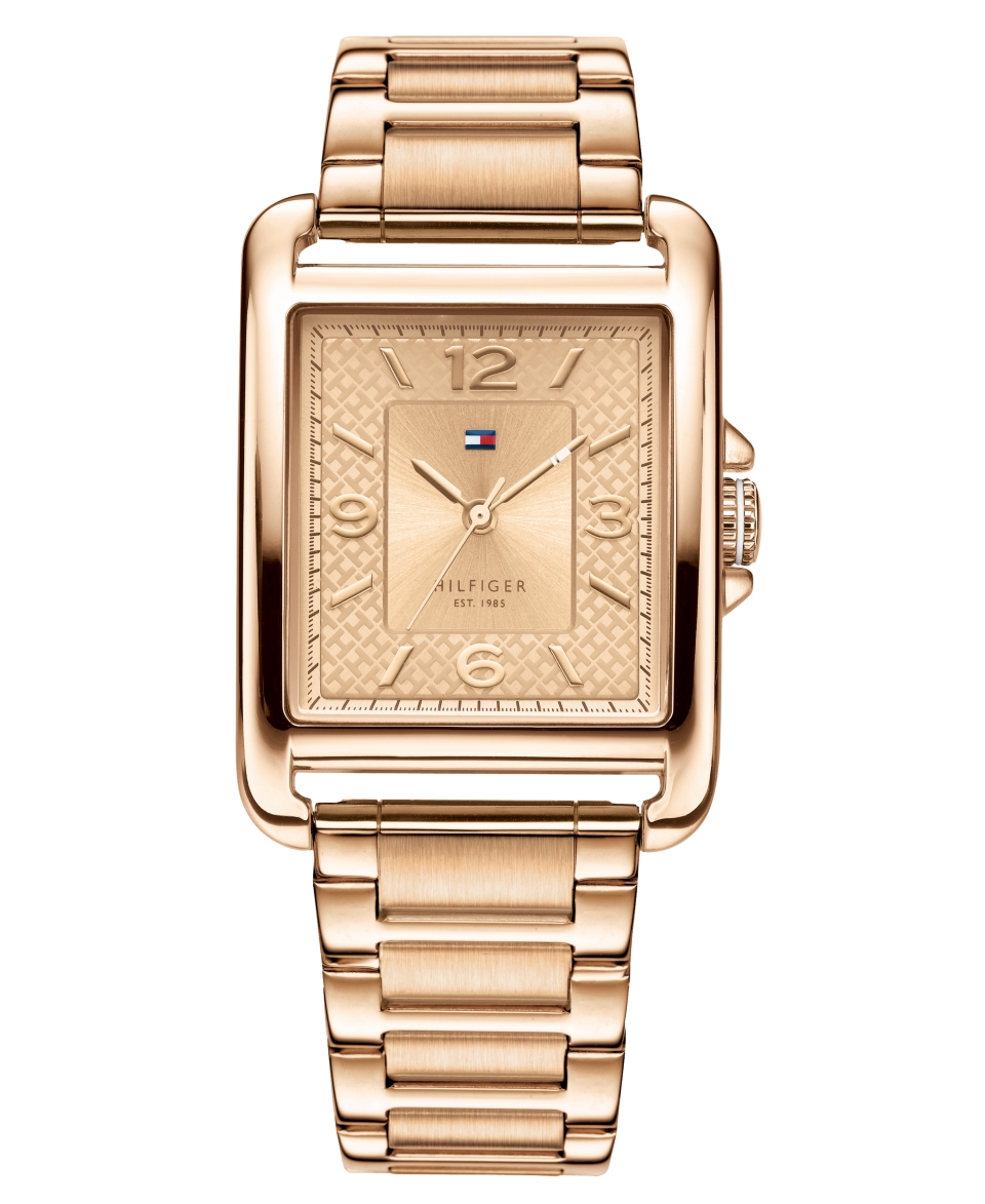 Tommy Hilfiger Watch, Womens Rose Gold Plated Stainless Steel