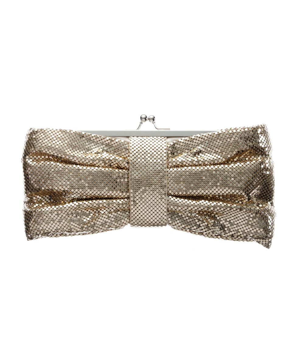 Jessica McClintock Handbag, Chain Mail Bow Evening Clutch