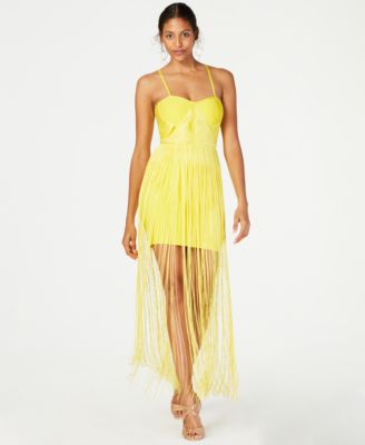 bandage fringe dress