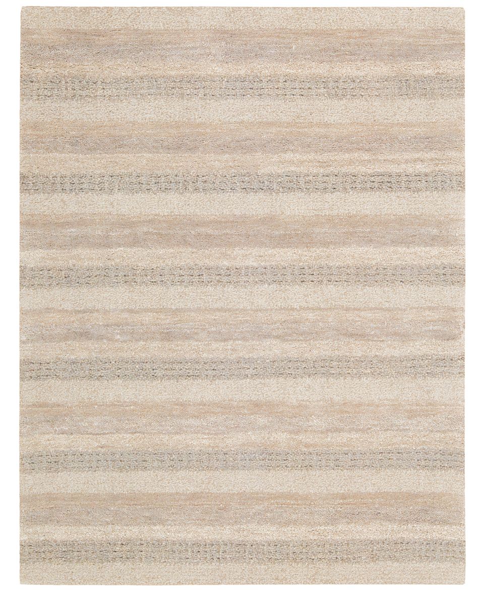 Calvin Klein Area Rug, CK24 Sequoia SEQ01 Boucle Stripe Ash 79 x 10