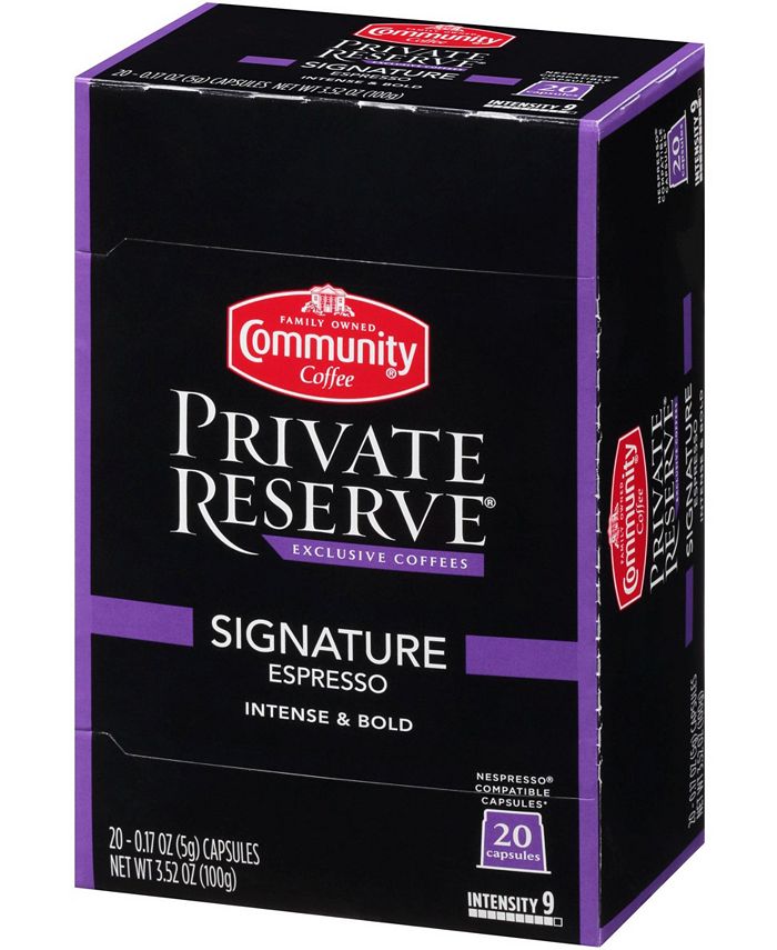Community Coffee Signature Blend Espresso Pods, Nespresso OriginalLine