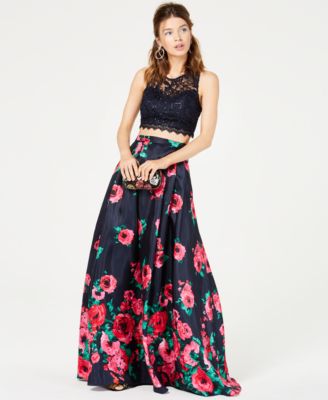 sequin hearts floral dress