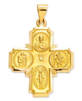 catholic four way medal