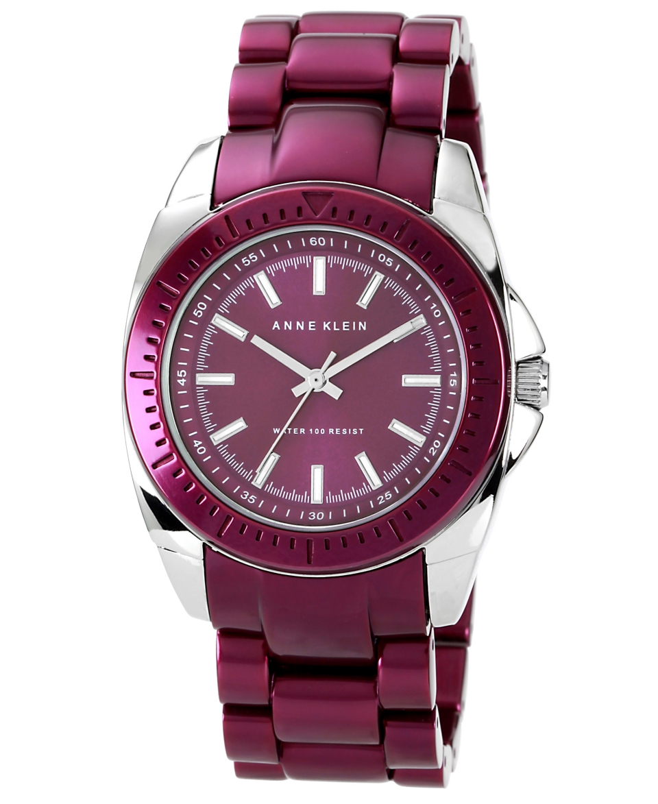 Anne Klein Watch, Womens Purple Aluminum Bracelet 35mm 10 9979PRPR