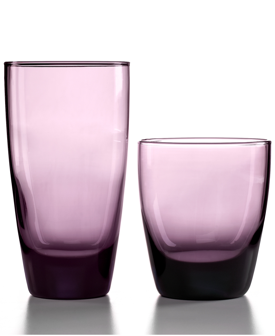 The Cellar Glassware, Classic Purple 16 Piece Set   Glassware   Dining