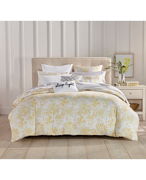 Charter Club Watercolor Leaf Bedding Collection Created For Macy S Reviews Bedding Collections Bed Bath Macy S