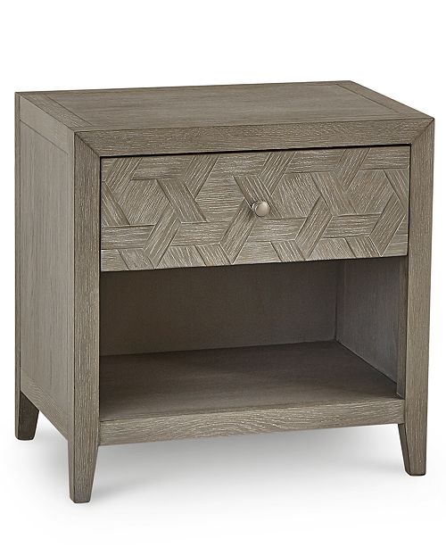 Furniture Parquet Usb Outlet Nightstand Created For Macy S Reviews Furniture Macy S