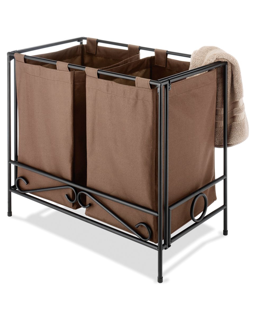 Whitmor Laundry Hamper, Wrought Iron Folding Laundry Sorter