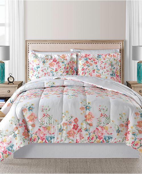 Fairfield Square Collection Chelsea Reversible 8 Pc Comforter Sets Reviews Bed In A Bag Bed Bath Macy S
