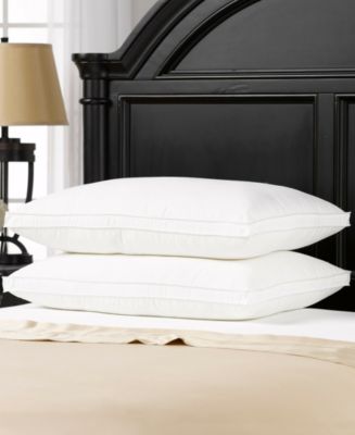 Overstuffed Plush Medium/Firm Density Gel Filled Side/Back Sleeper Pillow, 2 Pack - Standard