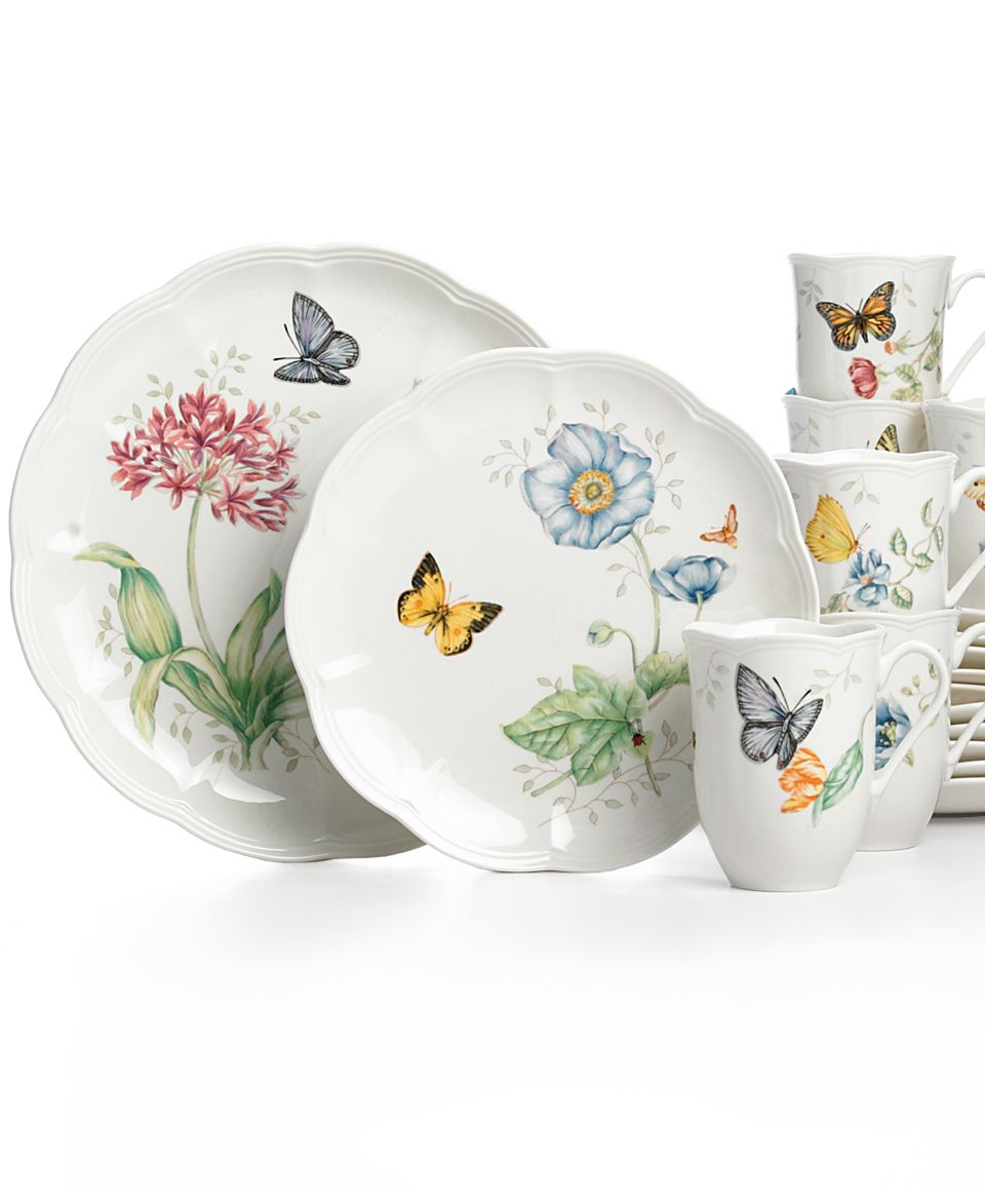 Lenox Dinnerware, Butterfly Meadow Bloom Assorted Bowls, set of 4