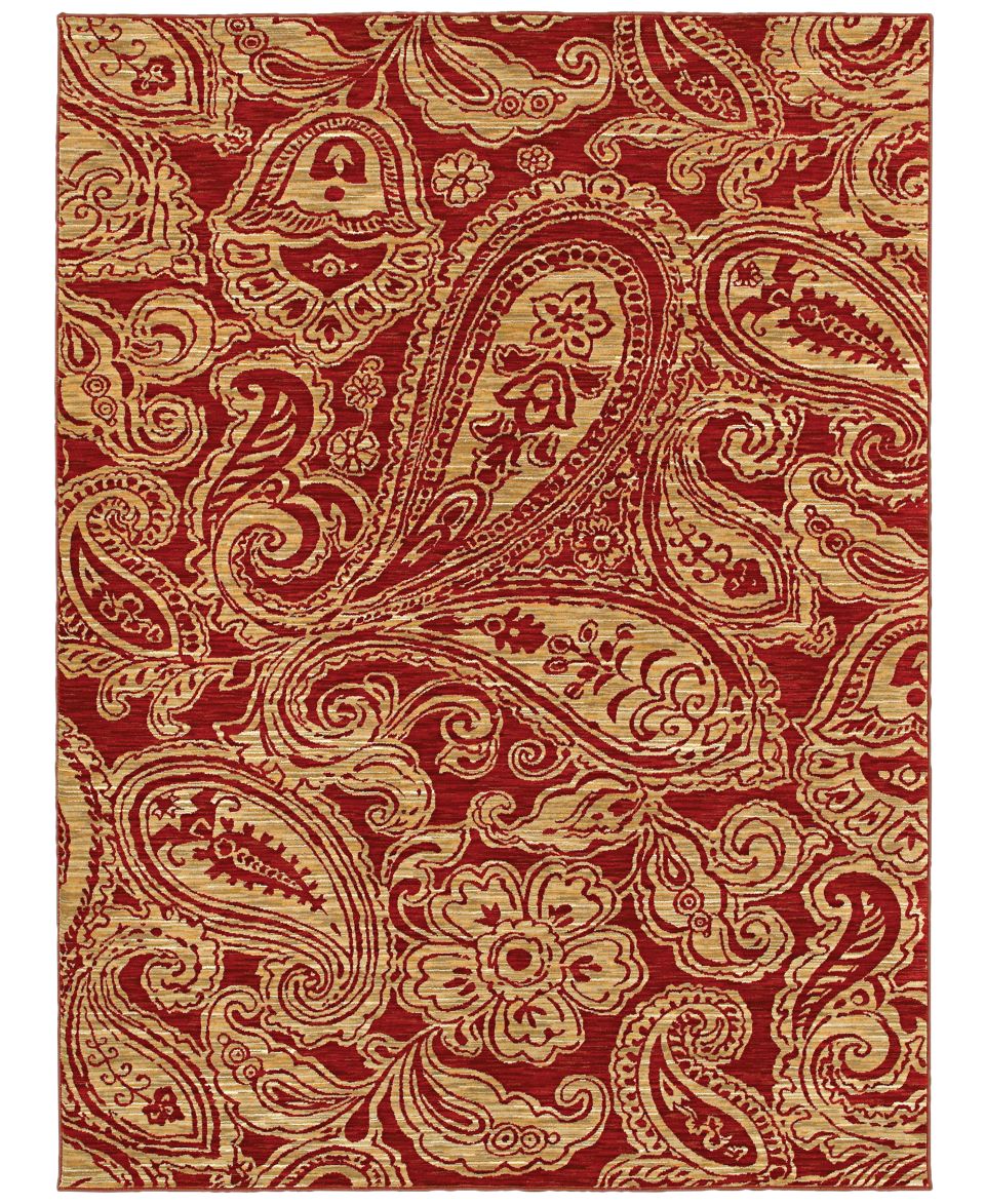 Shaw Living Area Rug, American Abstracts Collection 02800 Verona Red 3