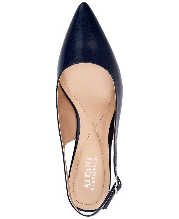 Alfani Women's Step 'N Flex Babbsy Pointed-Toe Slingback Pumps, Created for Macy's & Reviews