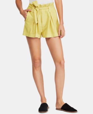 paperbag belted shorts