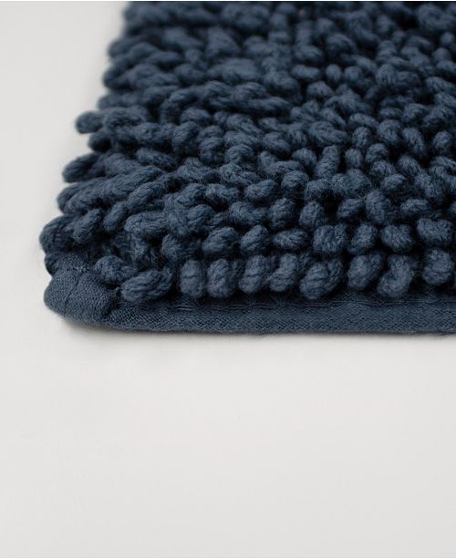 French Connection Border Loop Cotton 17 X 24 Bath Rug Reviews Bath Rugs Bath Mats Bed Bath Macy S