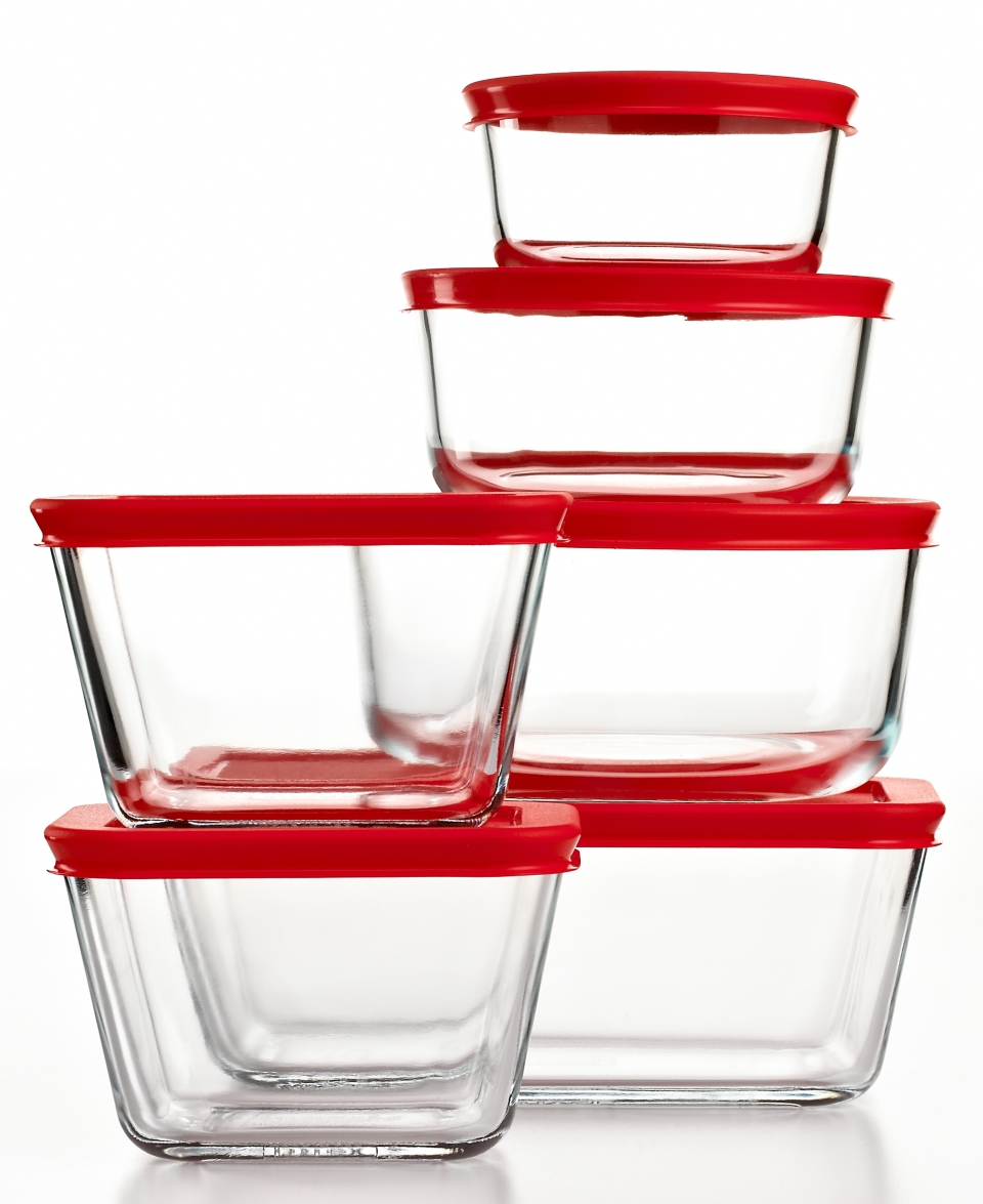 Pyrex Food Storage Containers, 12 Piece Set Plus   Bakeware   Kitchen