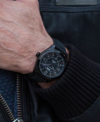 khaki field automatic black dial men's watch