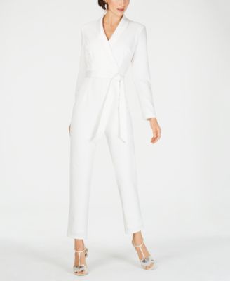 white tuxedo jumpsuit