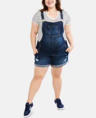 plus size jeans overalls