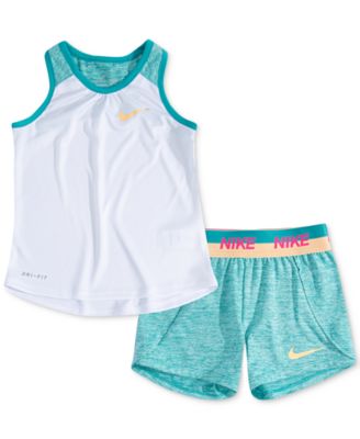 Nike Toddler Girls 2-Pc. Dri-FIT Swoosh 