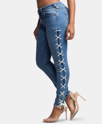 true religion lace up jeans