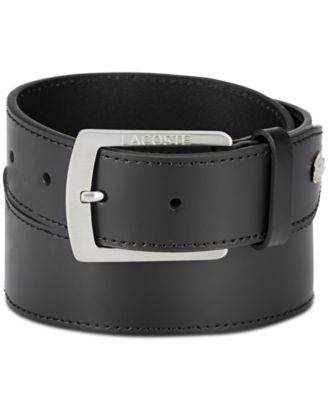 lacoste leather belt