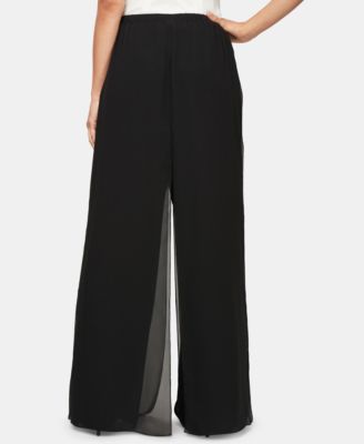 alex evenings petite chiffon pants