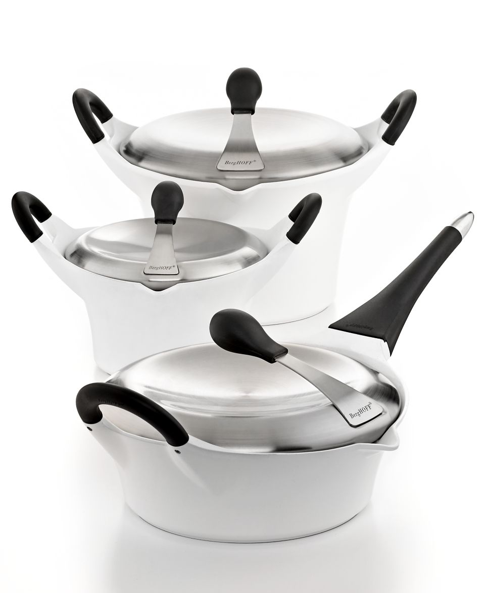 BergHoff Neo Stainless Steel Cookware, 6 Piece Set   Cookware