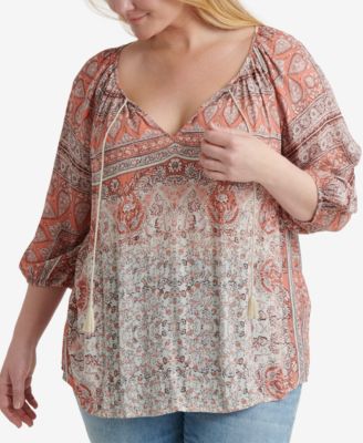 Lucky Brand Plus Size Printed Kelly 