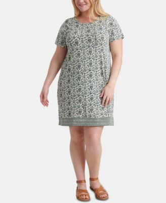 macys lucky brand plus size tops