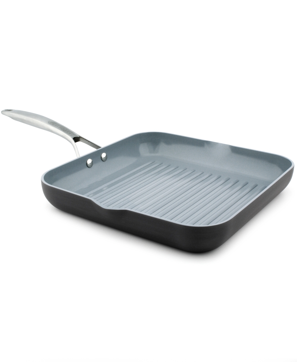 GreenPan Grill Pan, 11 Paris Hard Anodized