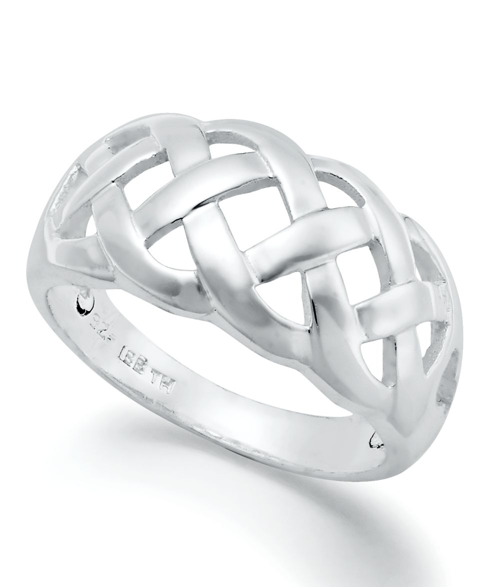 Giani Bernini Sterling Silver Ring, 3 Row Bamboo Ring   Rings