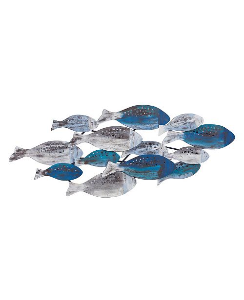 Danya B School Of Fish Modern Metal Wall Art Reviews All Wall Decor Home Decor Macy S