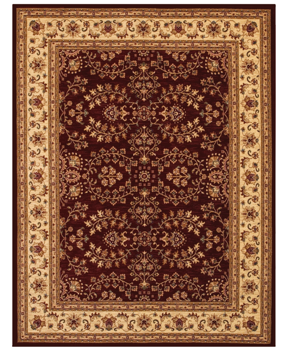 Couristan Area Rug, Tolya TOL8676 Red/Cream 82 x 115   Rugs   