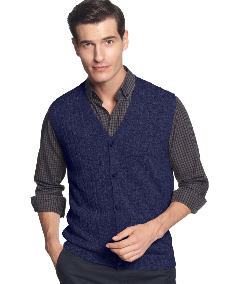 Champions Tour Vest, Golf Textured Vest   Mens Sweaters