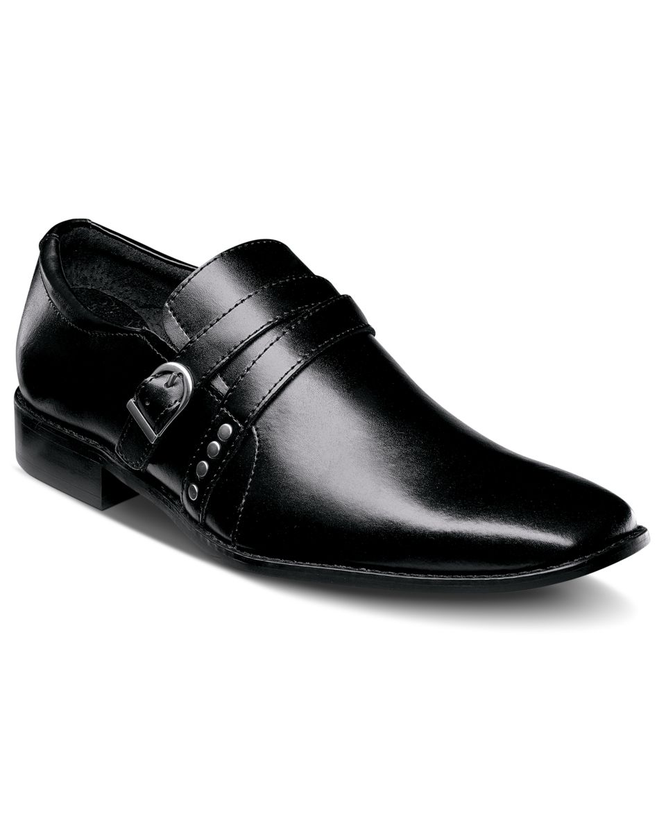 Stacy Adams Shoes, Broderick Plain Toe Monk Strap Shoes   Mens Shoes