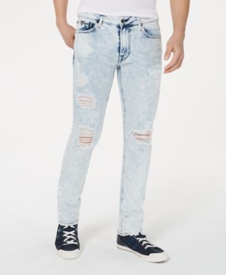 bleached skinny jeans mens