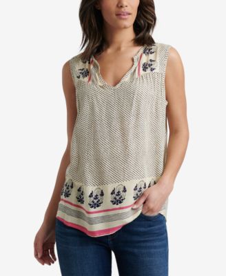 lucky brand sleeveless tops