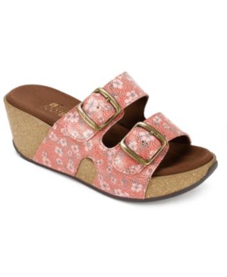 White Mountain Chandler Wedge Sandals 